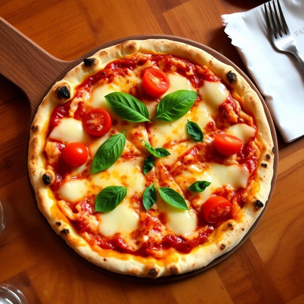 Thin crust pizza